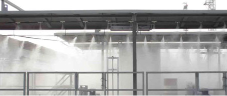 浙江某水泥搅拌厂喷雾除尘案例