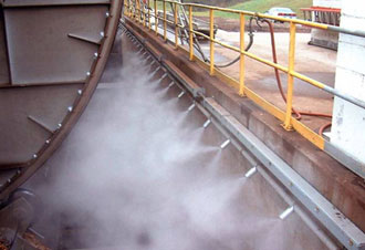 特种砖生产车间喷雾除尘