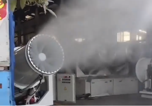 炮雾机抑尘除尘视频案例