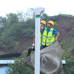 喷雾桩喷雾降尘使用效果图